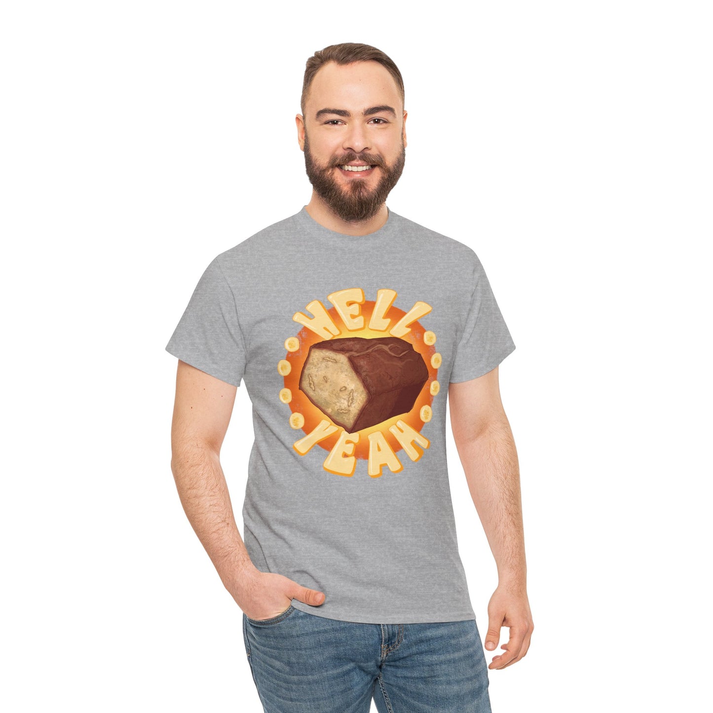 Banana Bread At Work Unisex Heavy Cotton Tee