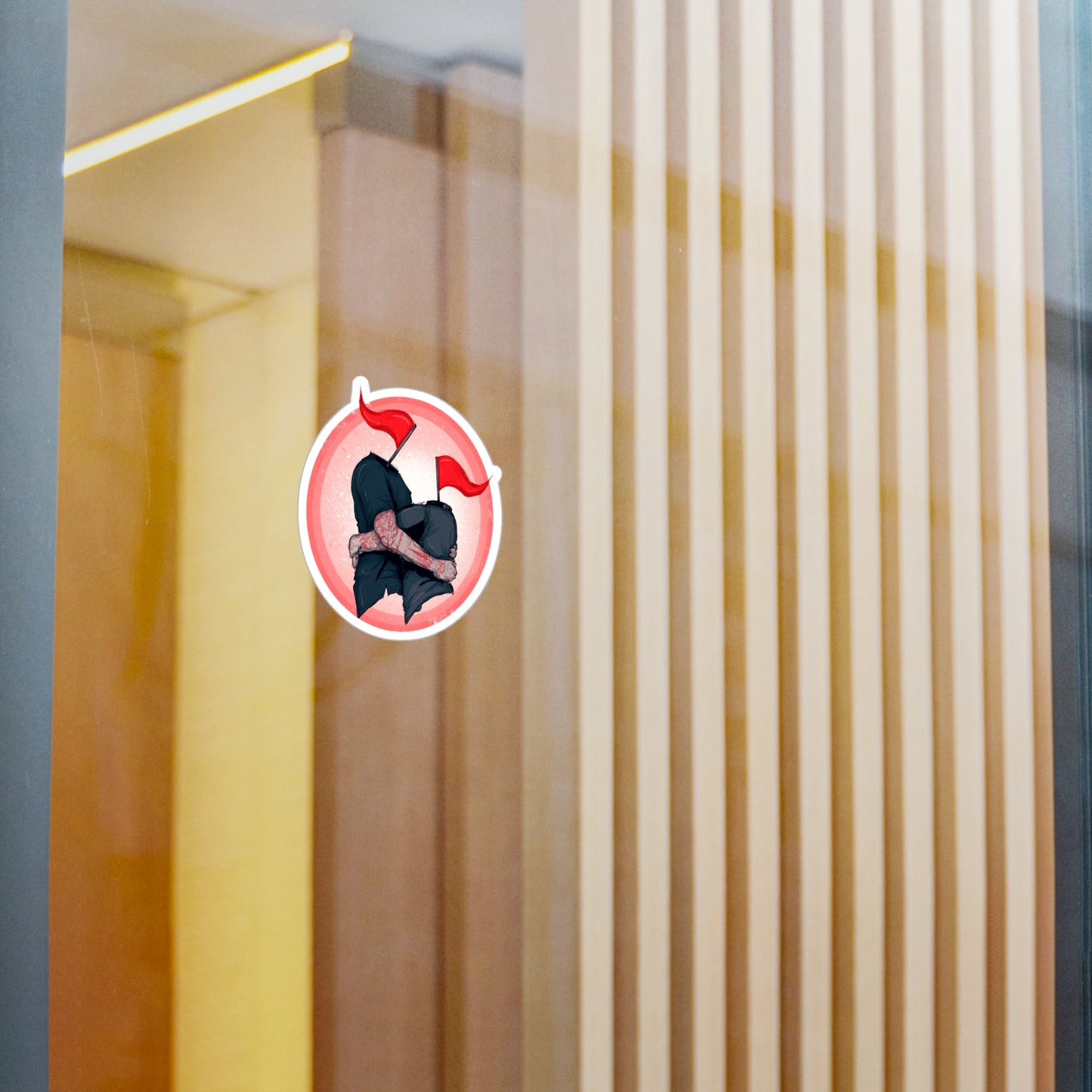 Red Flags Kiss-Cut Vinyl Decal