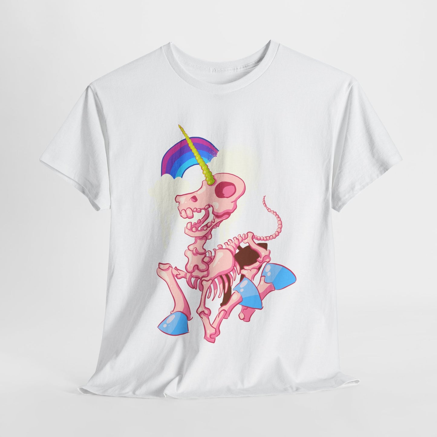 Unicorn Skeleton 2 Unisex Heavy Cotton Tee