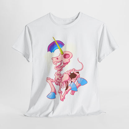Unicorn Skeleton 2 Unisex Heavy Cotton Tee