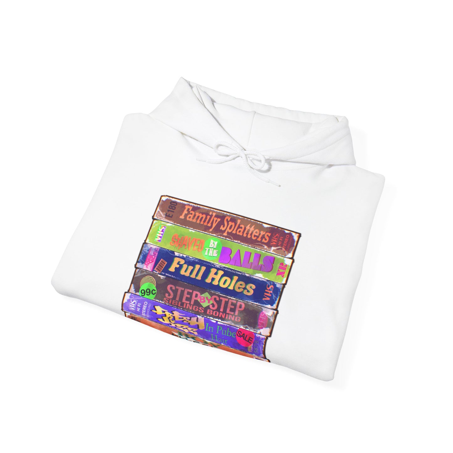 Adult 90s VHS Unisex Heavy Blend Hooded Sweatshirt