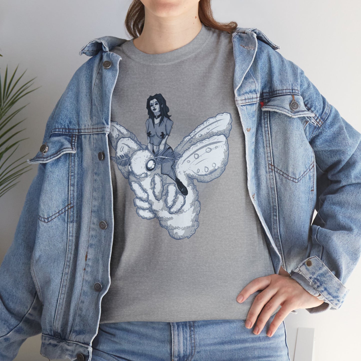Goth On A Moth Unisex Heavy Cotton Tee