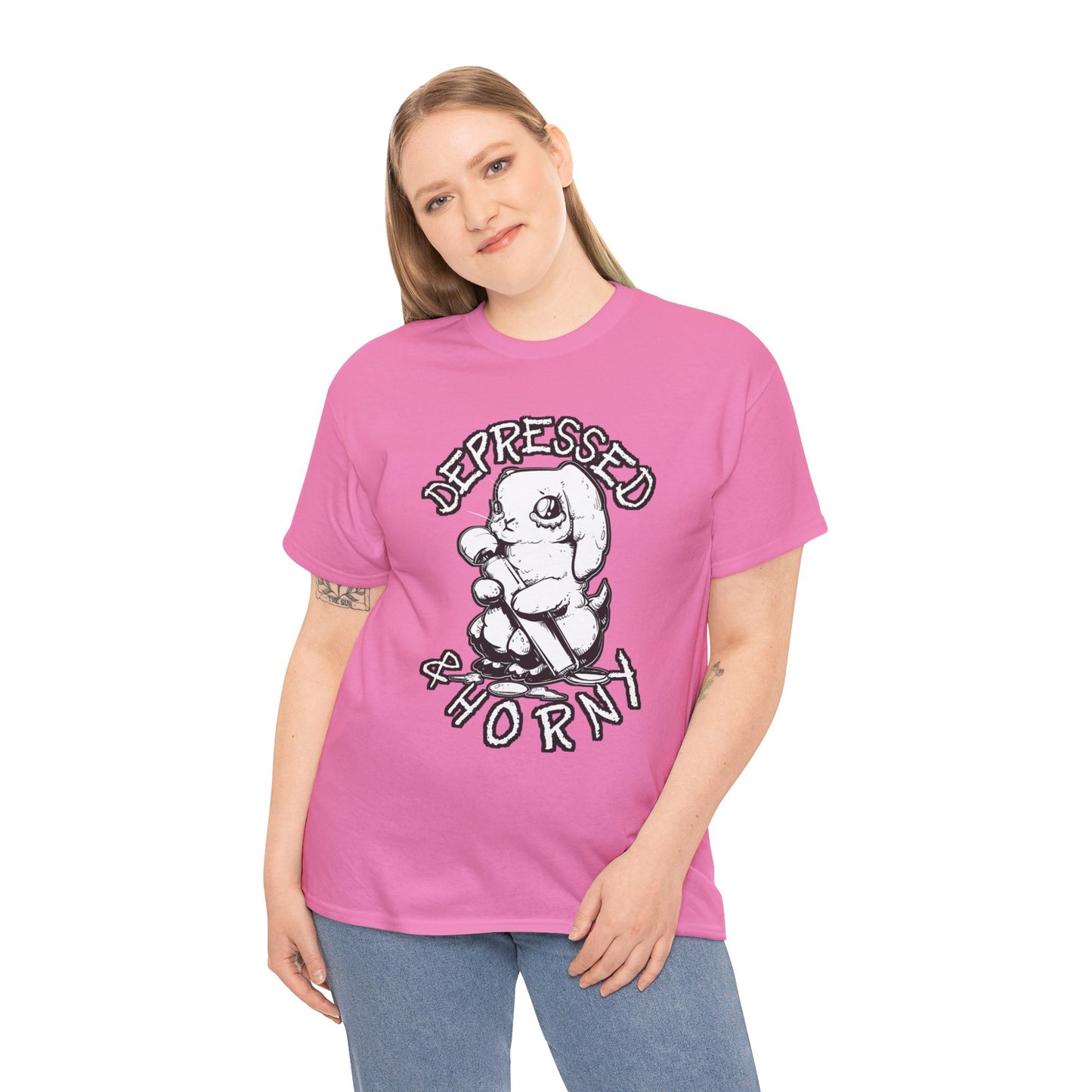 Depressed Bunny Unisex Heavy Cotton Tee