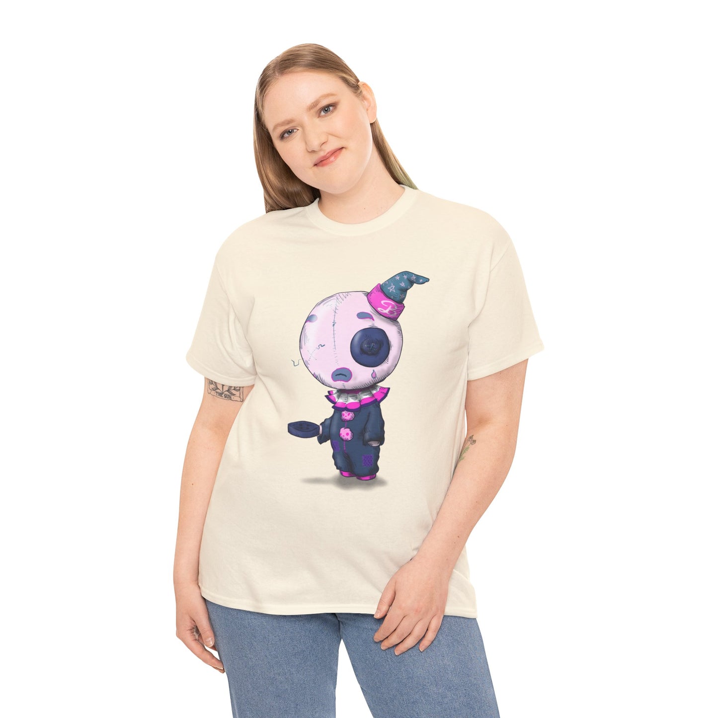 Buttons The Clown Unisex Heavy Cotton Tee