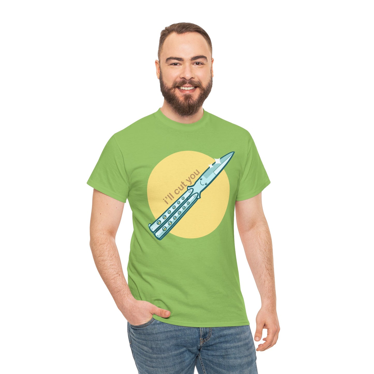 I'll Cut You Unisex Heavy Cotton Tee