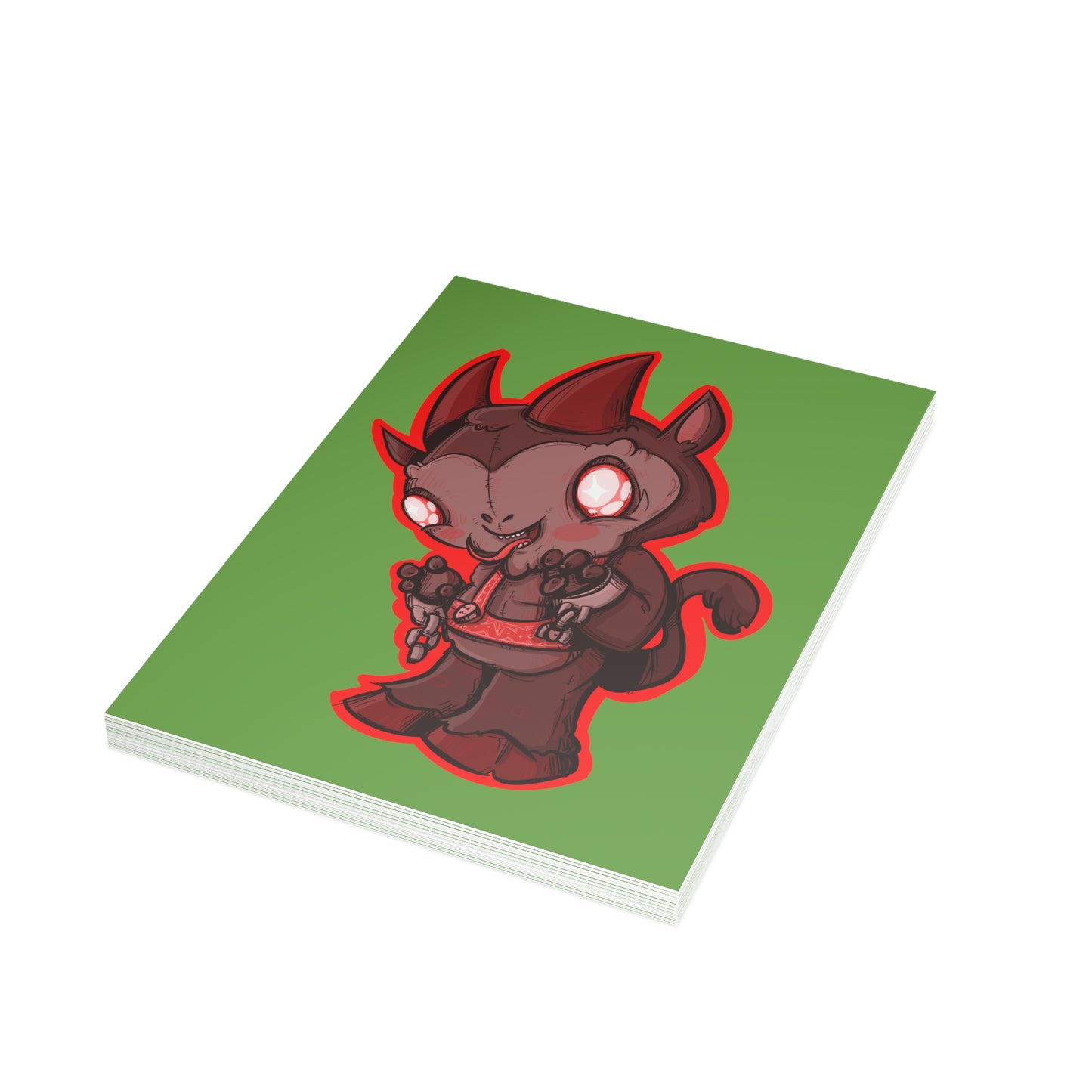 Plushie Krampus Greeting Card Bundles (10, 30, 50 pcs)