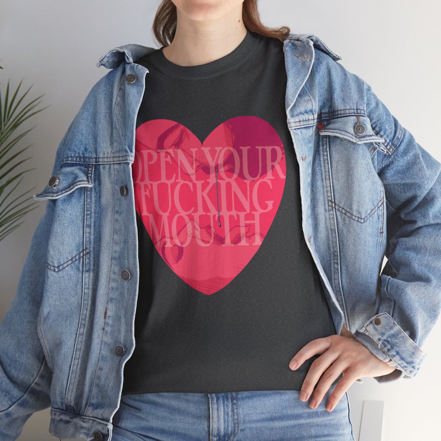 Open Your Mouth Unisex Heavy Cotton Tee