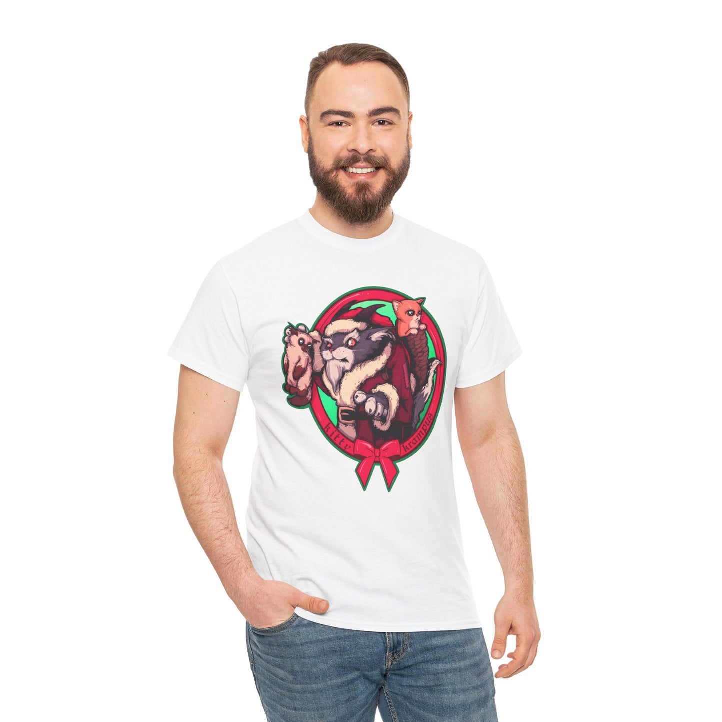 Kitty Krampus Unisex Heavy Cotton Tee