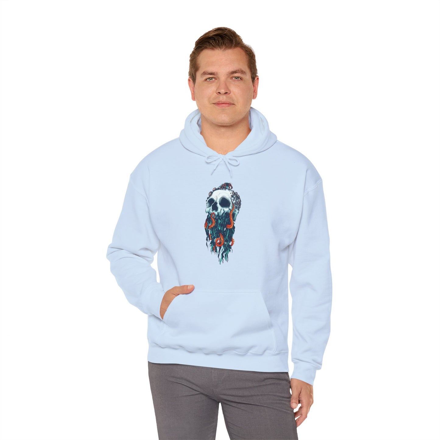 Elemental Skull Ocean Unisex Heavy Blend Hooded Sweatshirt