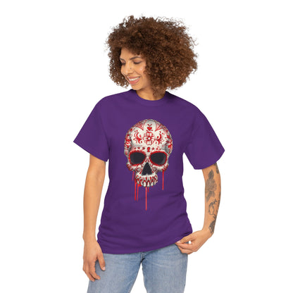 Blood Skull Unisex Heavy Cotton Tee