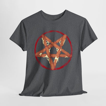 Mozzarella Stick Pentagram Unisex Heavy Cotton Tee