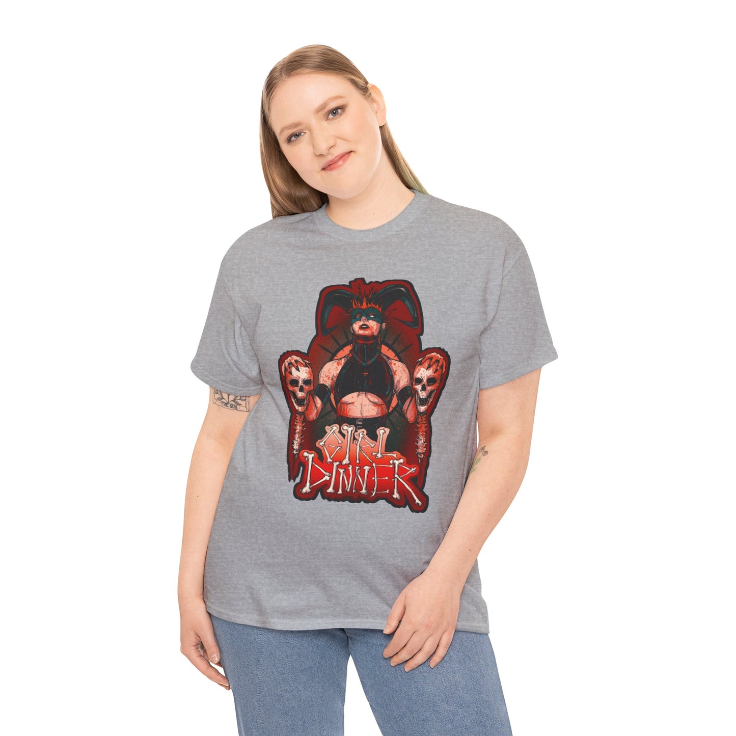 Girl Dinner Unisex Heavy Cotton Tee