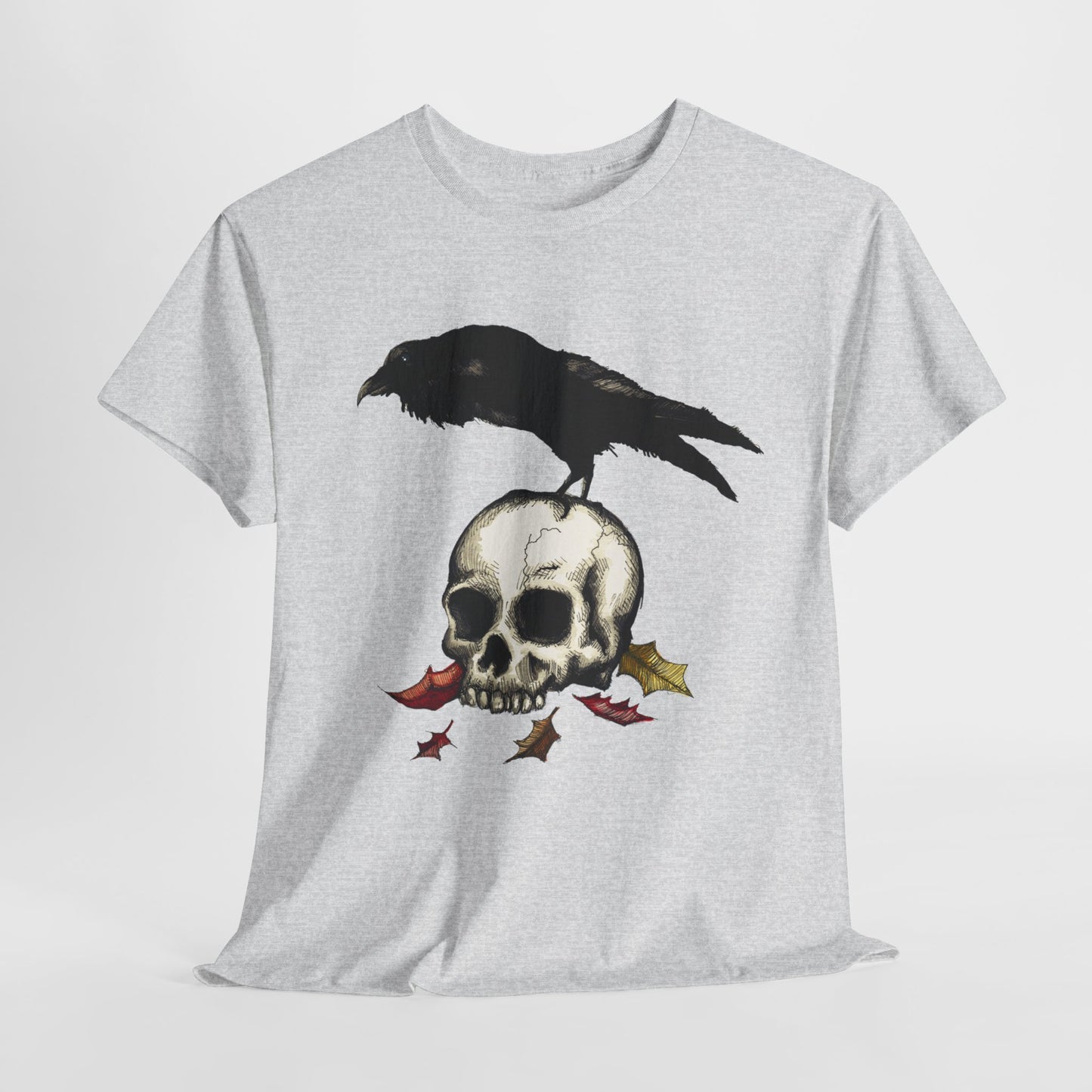 Crow Skull Unisex Heavy Cotton Tee