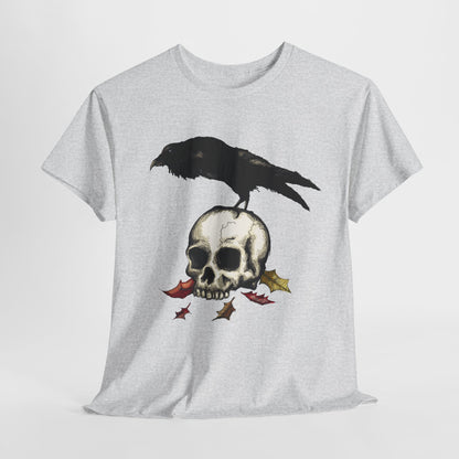 Crow Skull Unisex Heavy Cotton Tee