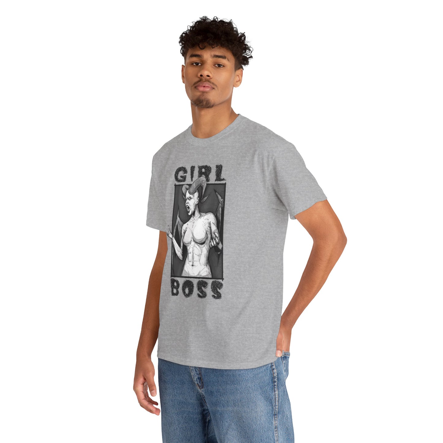 Girl Boss Unisex Heavy Cotton Tee