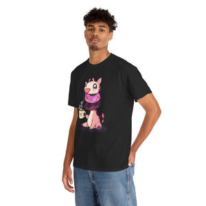 Giraffe Donuts Unisex Heavy Cotton Tee