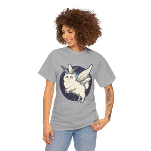 Moth Kitty Unisex Heavy Cotton Tee