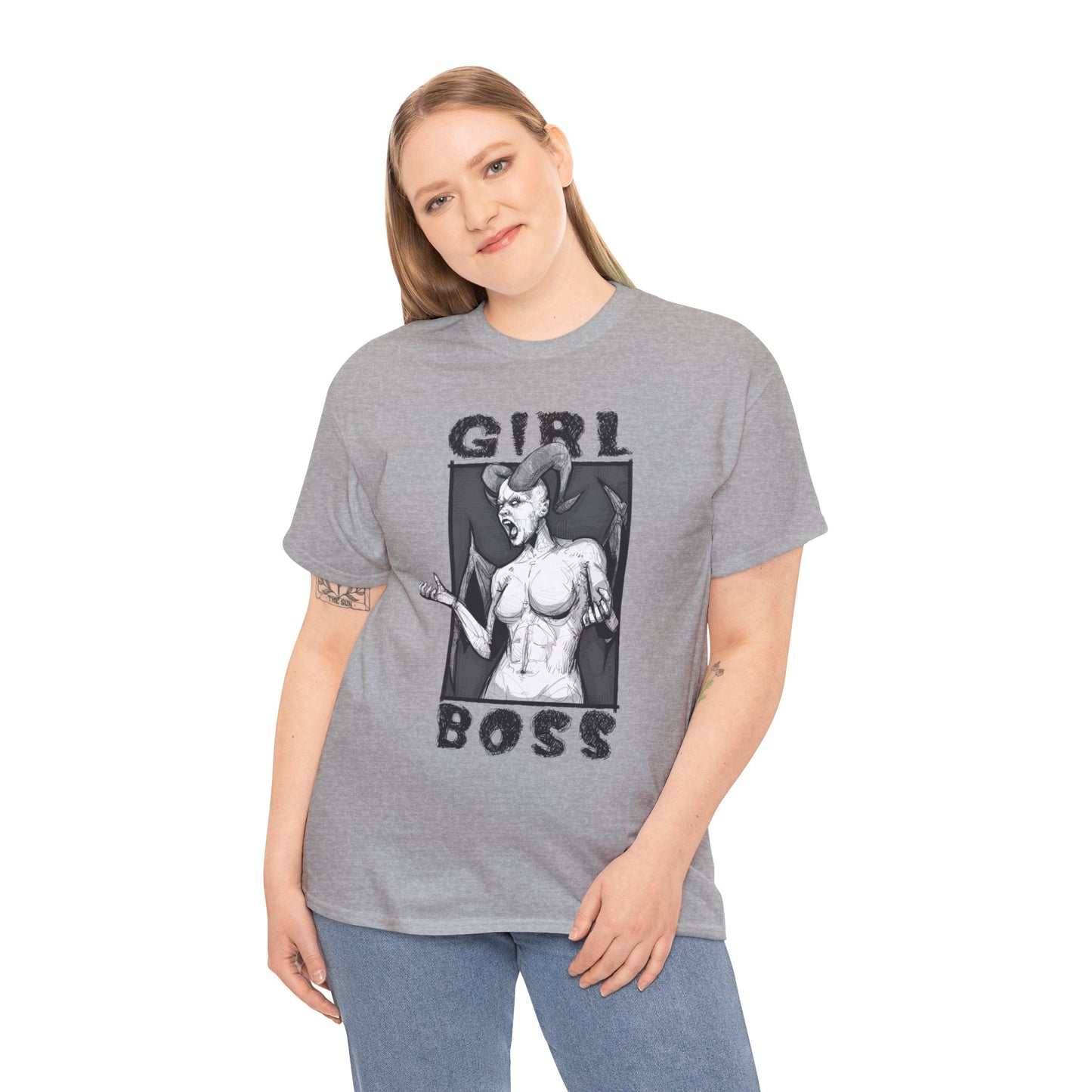 Girl Boss Unisex Heavy Cotton Tee