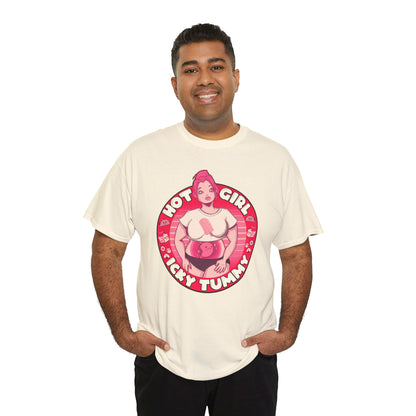 Hot Girl Icky Tummy Unisex Heavy Cotton Tee