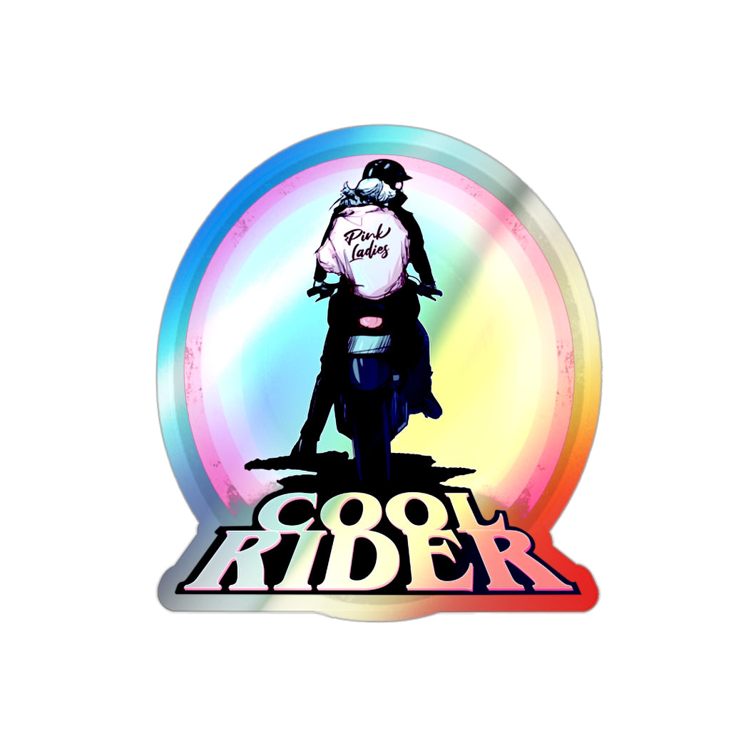 Cool Rider Holographic Die-cut Stickers