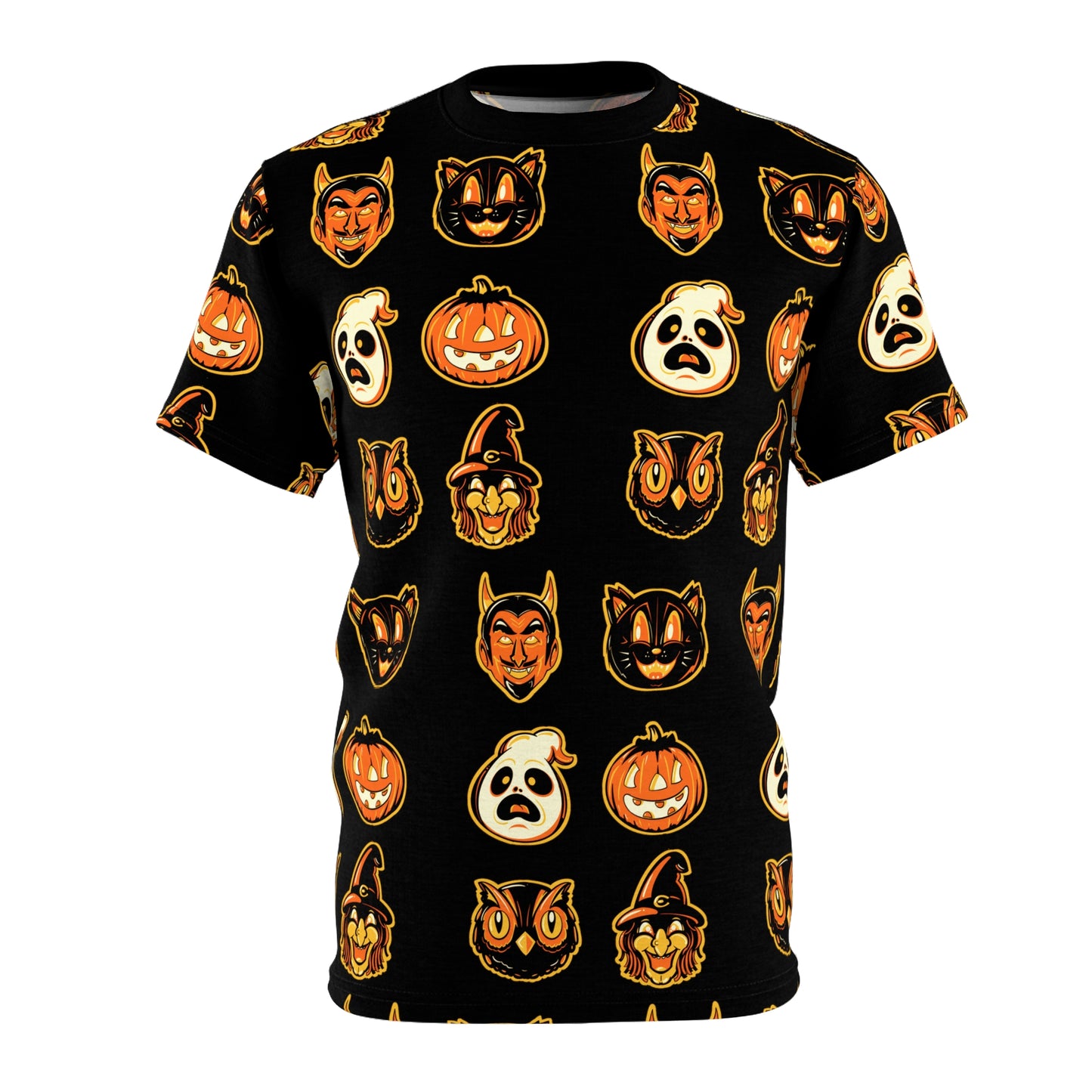 Vintage Halloween Unisex Cut & Sew Tee (AOP)