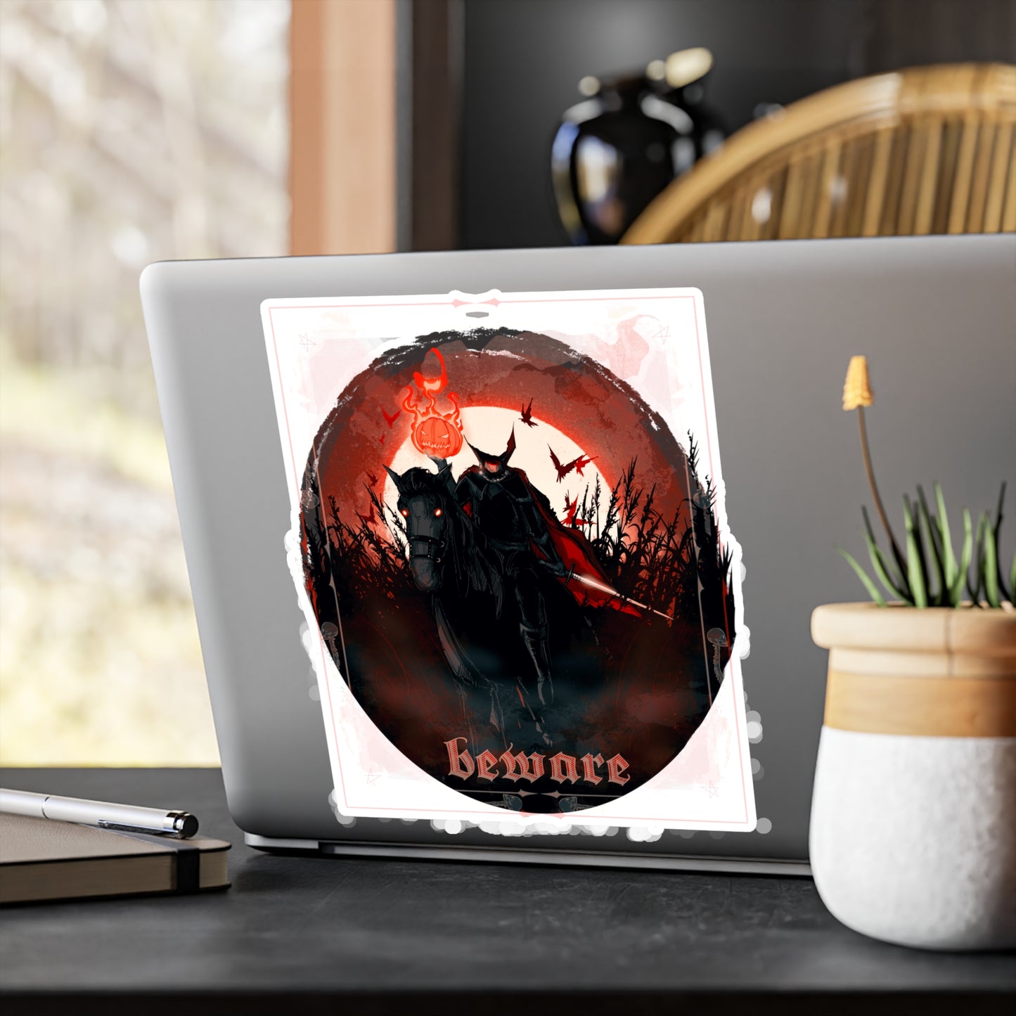 Headless Horseman Kiss-Cut Vinyl Decal