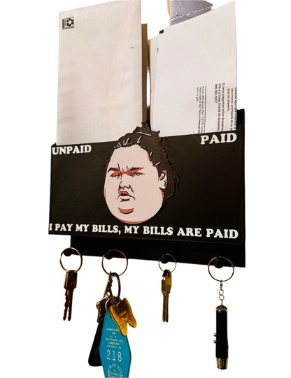 I Pay My Bills Wall Mail Organizer 3D Print
