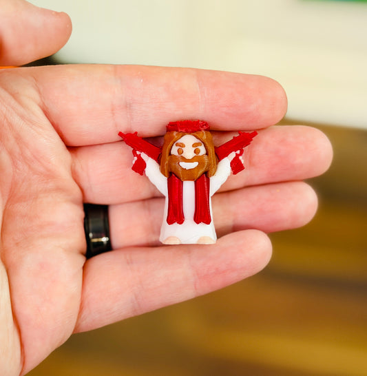 Little Uzi Jesus (5 Pack) 3D Print Small Figure (Copy)