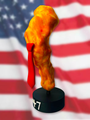 Orange President 3D Printed Figure