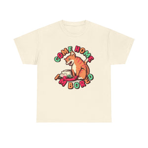 Bored Cat Unisex Heavy Cotton Tee