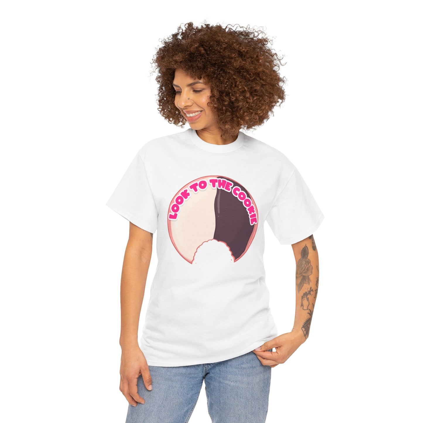 Black & White Cookie Unisex Heavy Cotton Tee