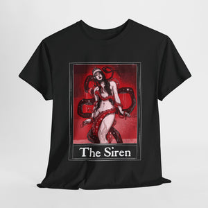 The Siren Tarot (Front & Back Print) Unisex Heavy Cotton Tee