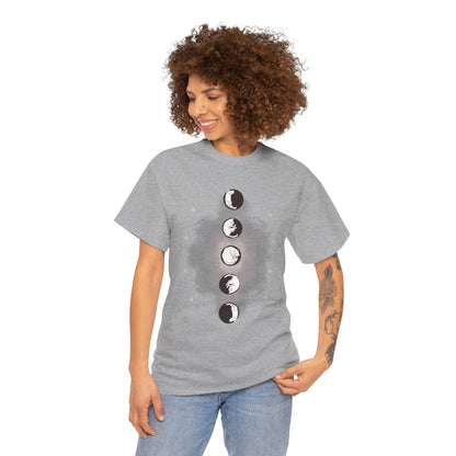 Cat Phases Unisex Heavy Cotton Tee
