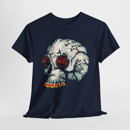 Halloween Skull Unisex Heavy Cotton Tee