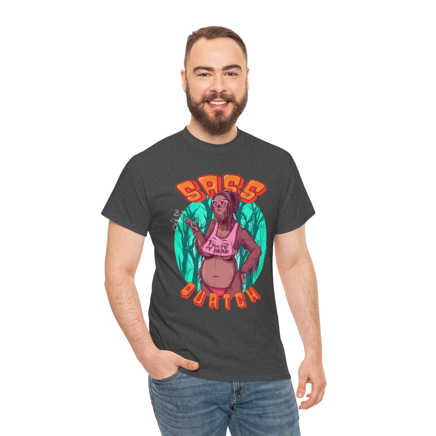 Sass Quatch Unisex Heavy Cotton Tee