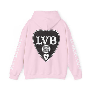 LVB Logo Front, Back, Sleeves Heavy Blend Hooded Sweatshirt