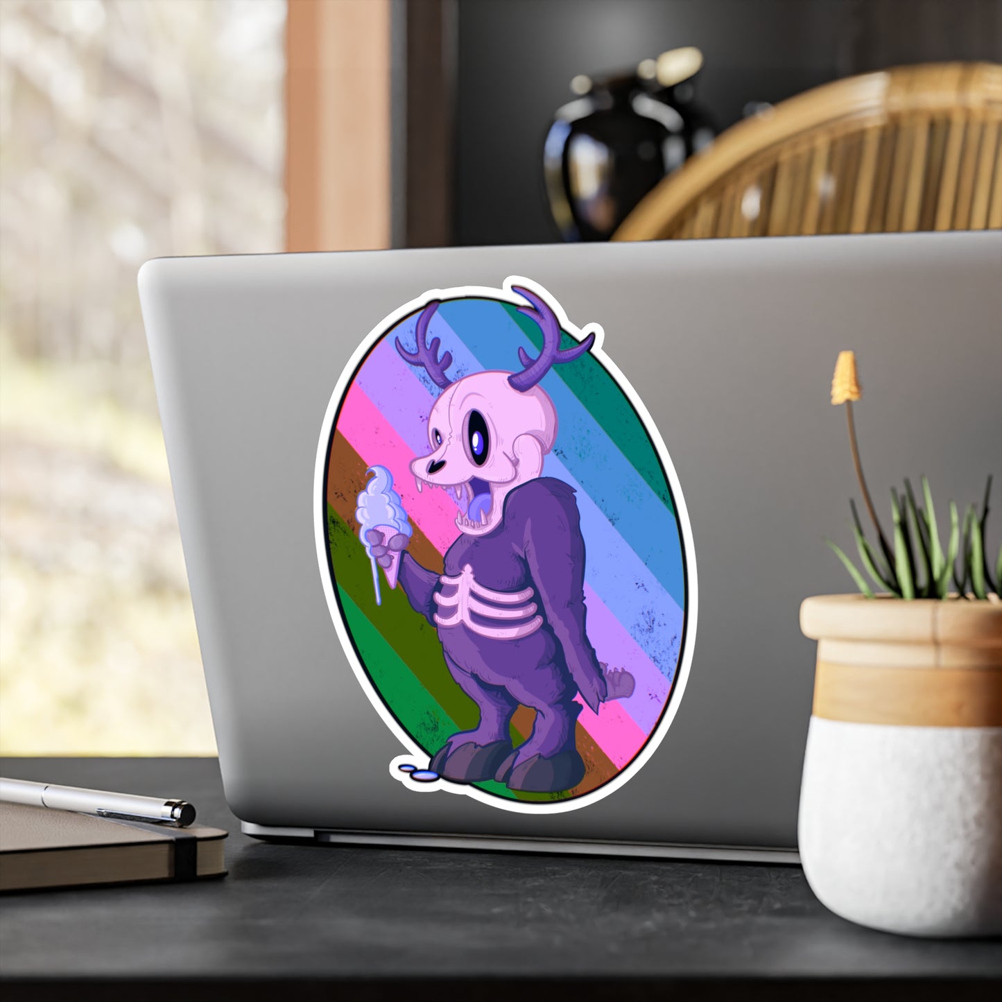 Monster Ice Cream Kiss-Cut Vinyl Decal