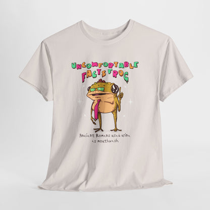 Uncomfortable Facts Frog Unisex Heavy Cotton Tee