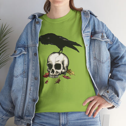 Crow Skull Unisex Heavy Cotton Tee