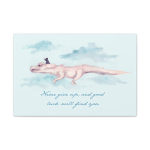 Never Give Up Canvas Gallery Wrapped Art Print