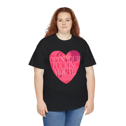 Open Your Mouth Unisex Heavy Cotton Tee