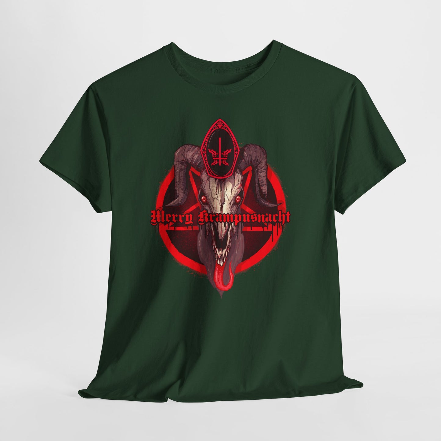 Merry Krampusnacht Unisex Heavy Cotton Tee