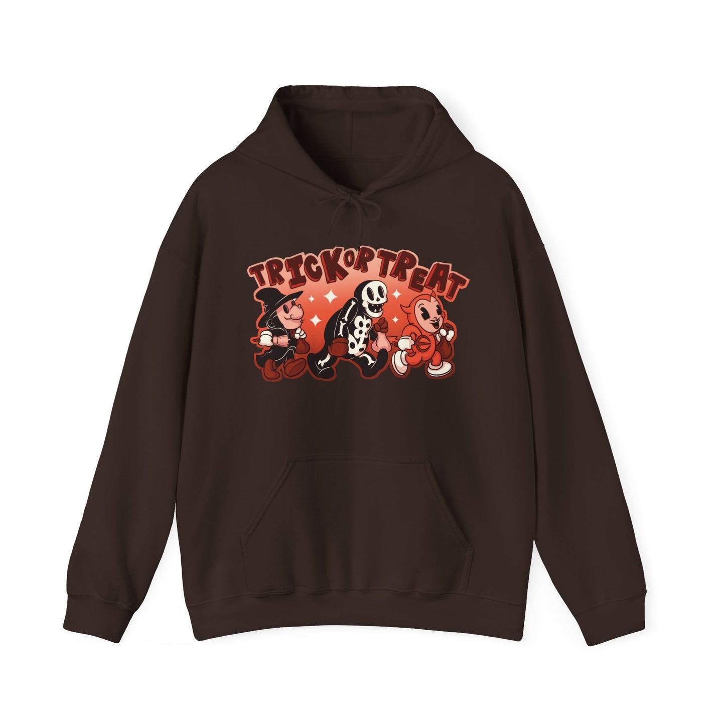 Trick Or Treat Rubber Hose Unisex Heavy Blend Hooded Sweatshirt