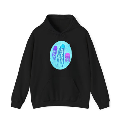 Jellyfish Varieties Unisex Heavy Blend Hooded Sweatshirt