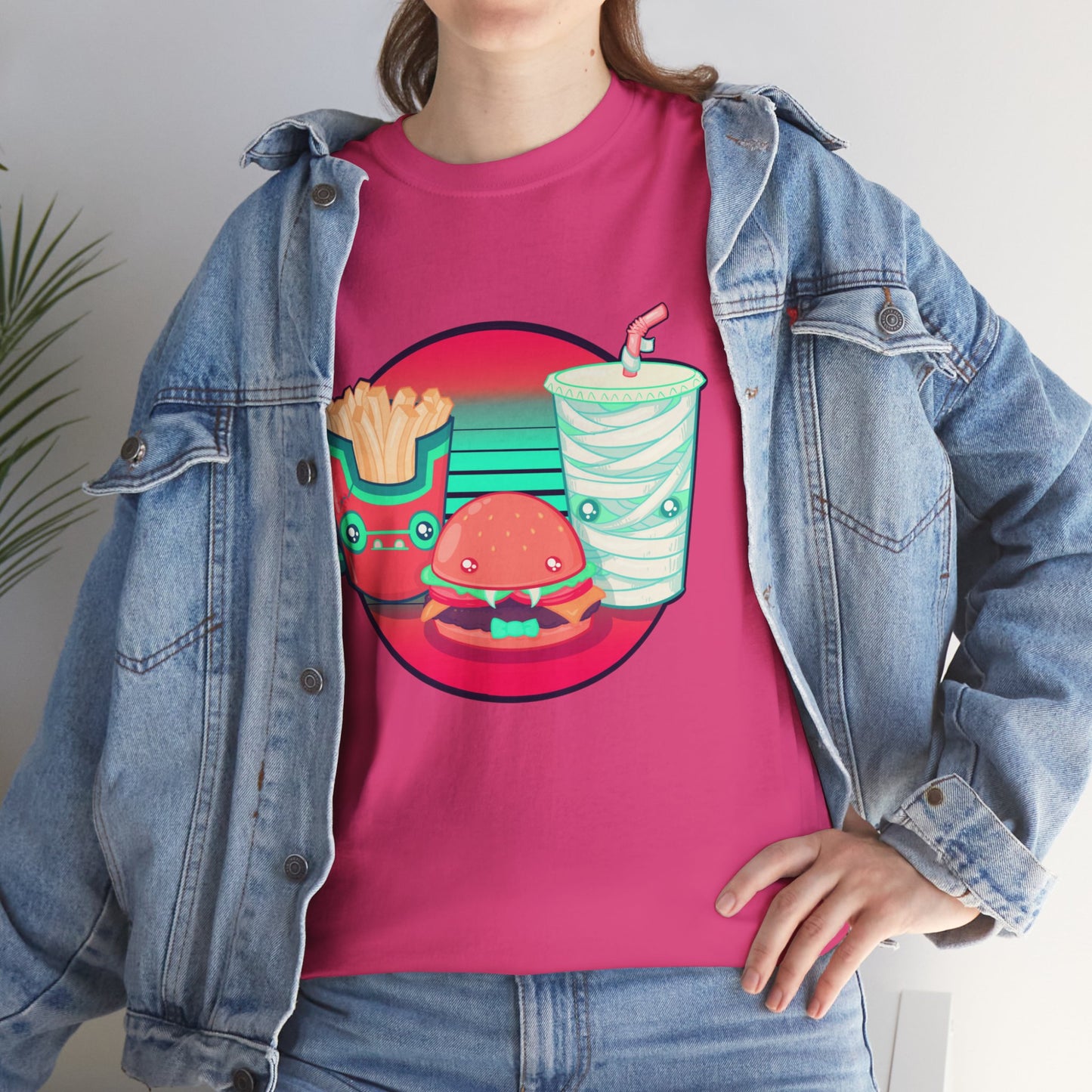 Spooky Fast Food Unisex Heavy Cotton Tee