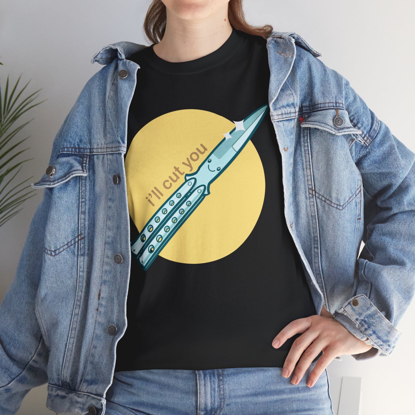 I'll Cut You Unisex Heavy Cotton Tee