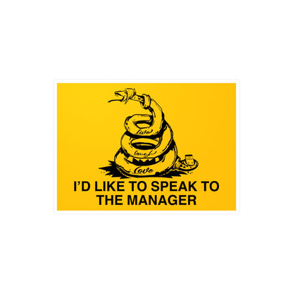 Gadsden Karen Kiss-Cut Vinyl Decal