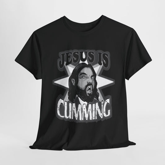 Jesus Is Cumming Unisex Heavy Cotton Tee
