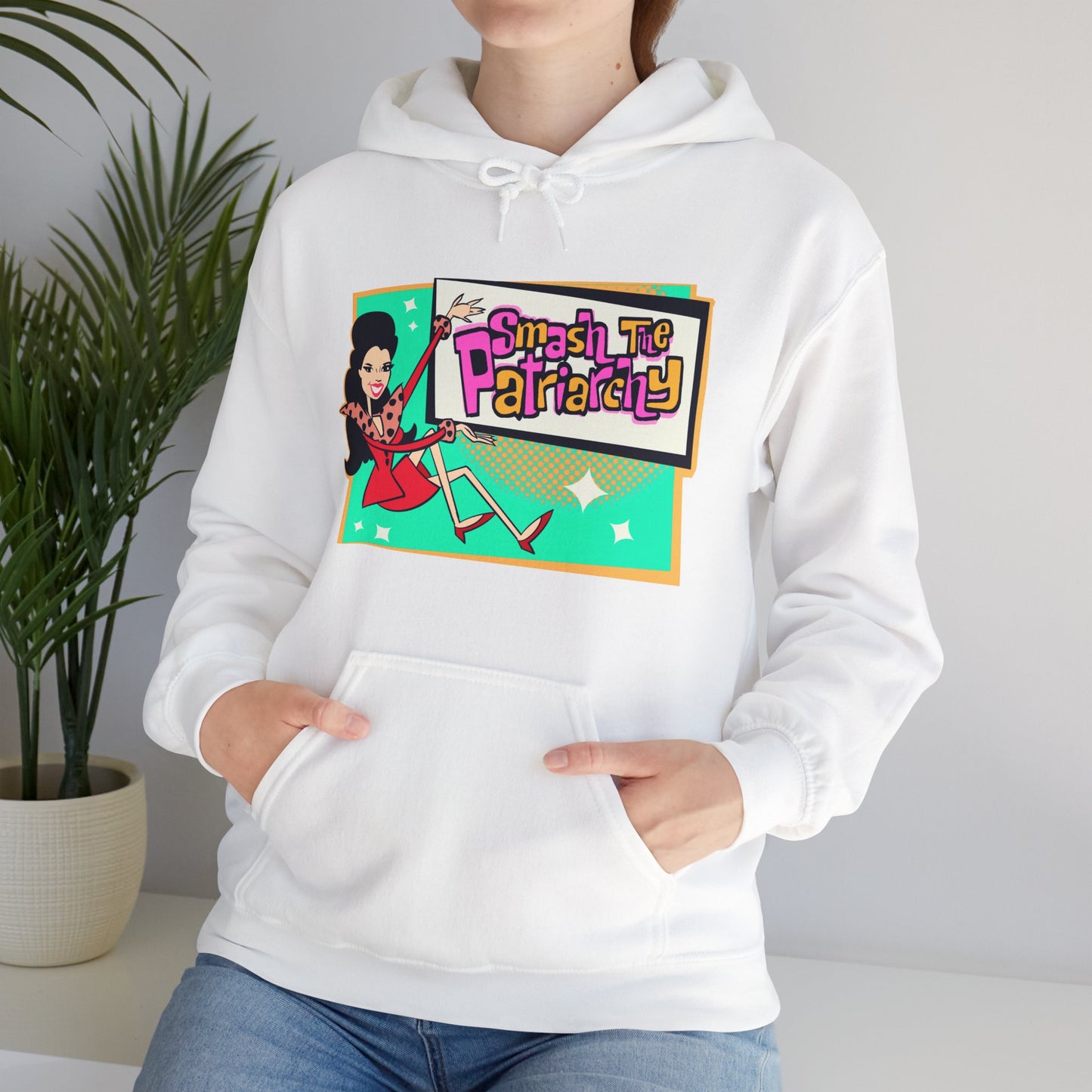 Smash The Patriarchy Unisex Heavy Blend Hooded Sweatshirt