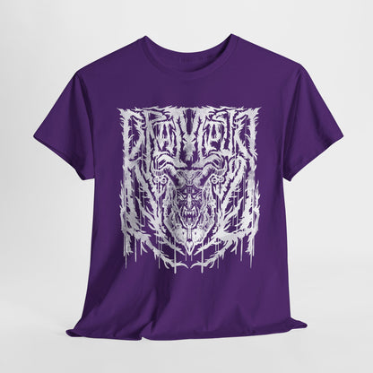 Krampus Metal White Unisex Heavy Cotton Tee